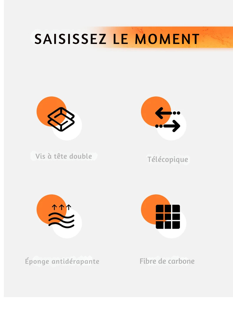 Bras Articulé Professionnel pour Caméra - Support Flexible pour Appareil Photo (2 à 5 kg)