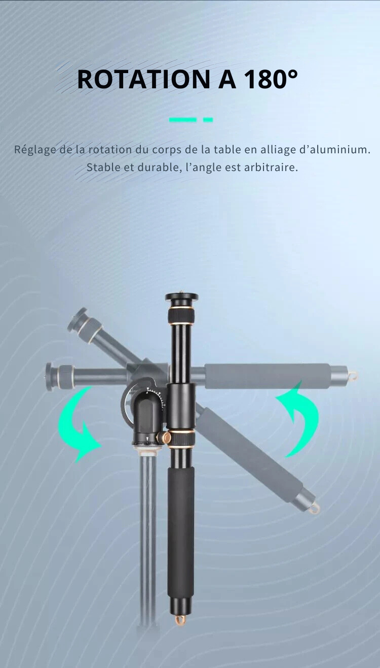 Bras Articulé Professionnel pour Caméra - Support Flexible pour Appareil Photo (2 à 5 kg)