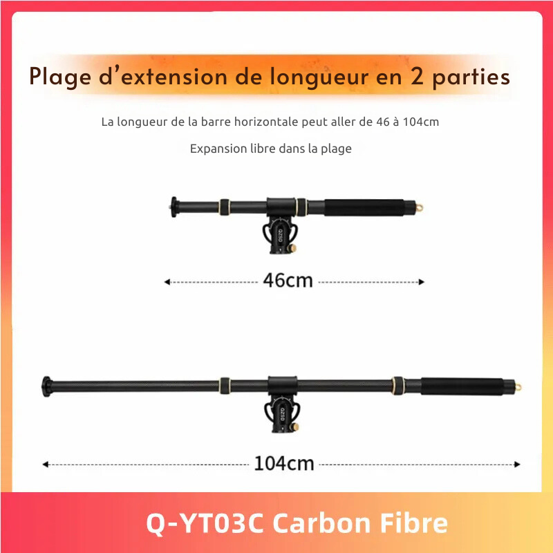 Bras Articulé Professionnel pour Caméra - Support Flexible pour Appareil Photo (2 à 5 kg)