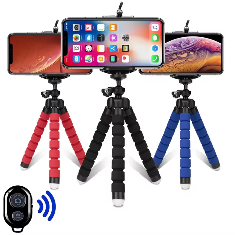 Trépied pour téléphone portable, bras flexible et tête pivotante