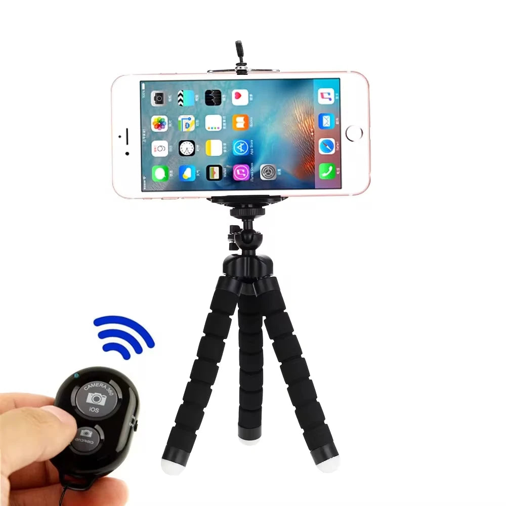 Trépied pour téléphone portable, bras flexible et tête pivotante