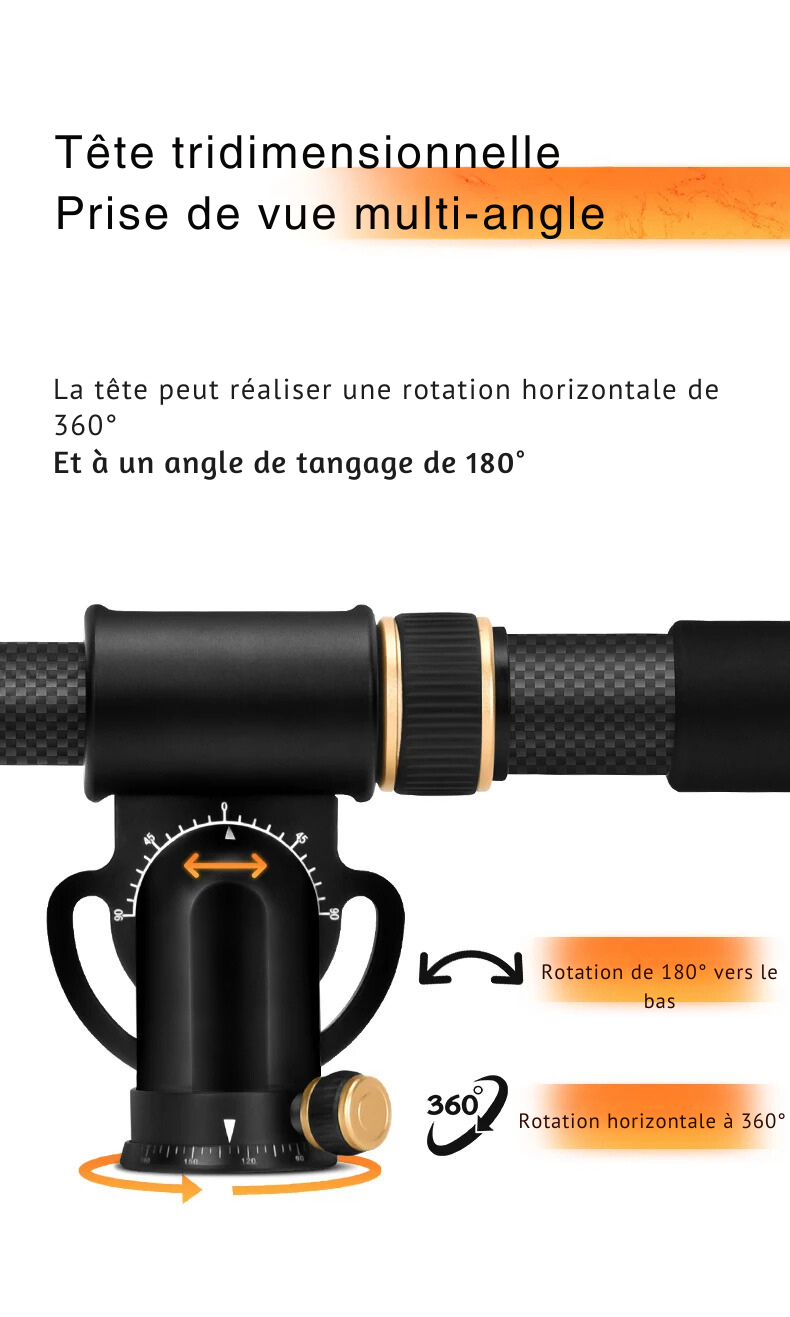 Bras Articulé Professionnel pour Caméra - Support Flexible pour Appareil Photo (2 à 5 kg)