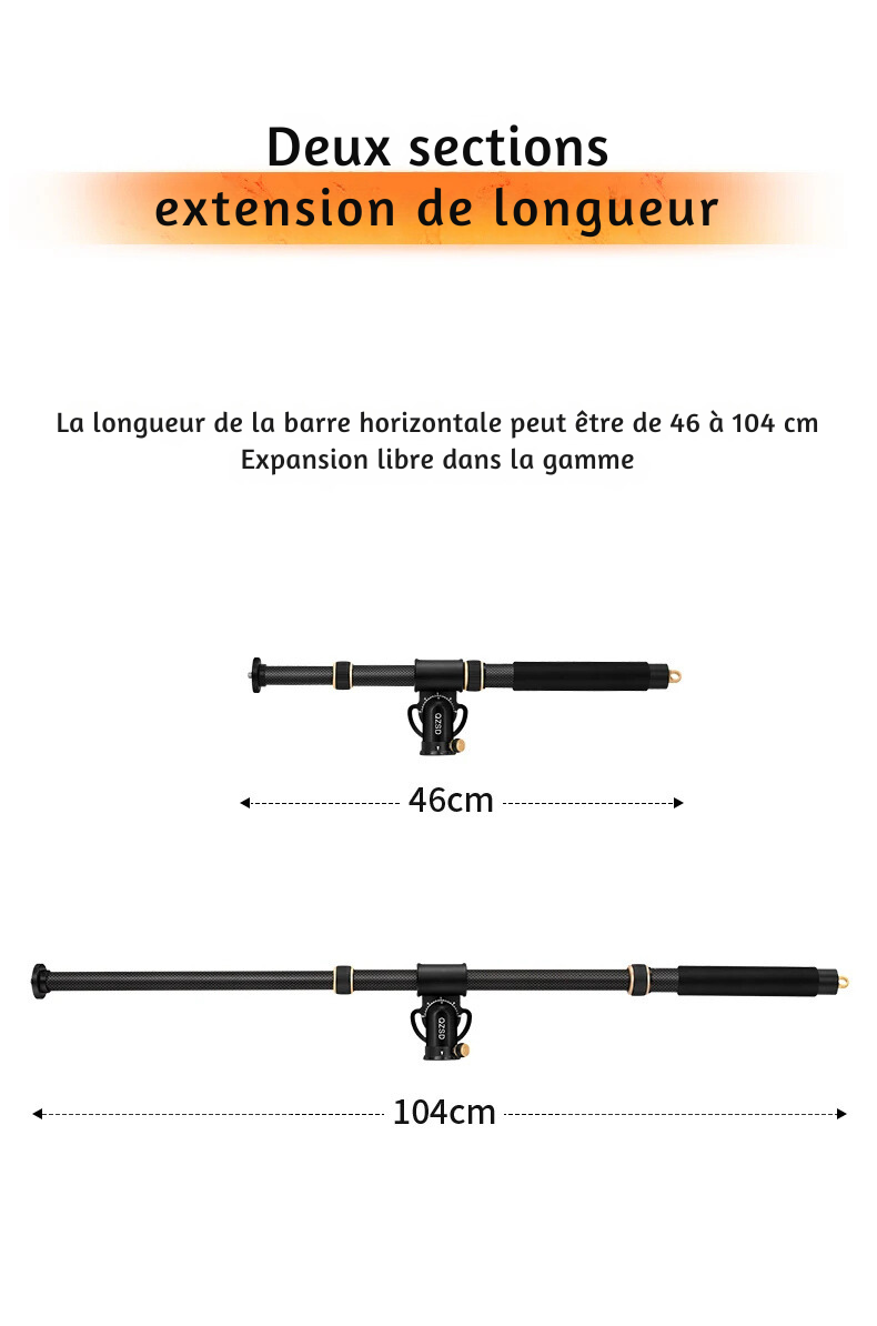 Bras Articulé Professionnel pour Caméra - Support Flexible pour Appareil Photo (2 à 5 kg)