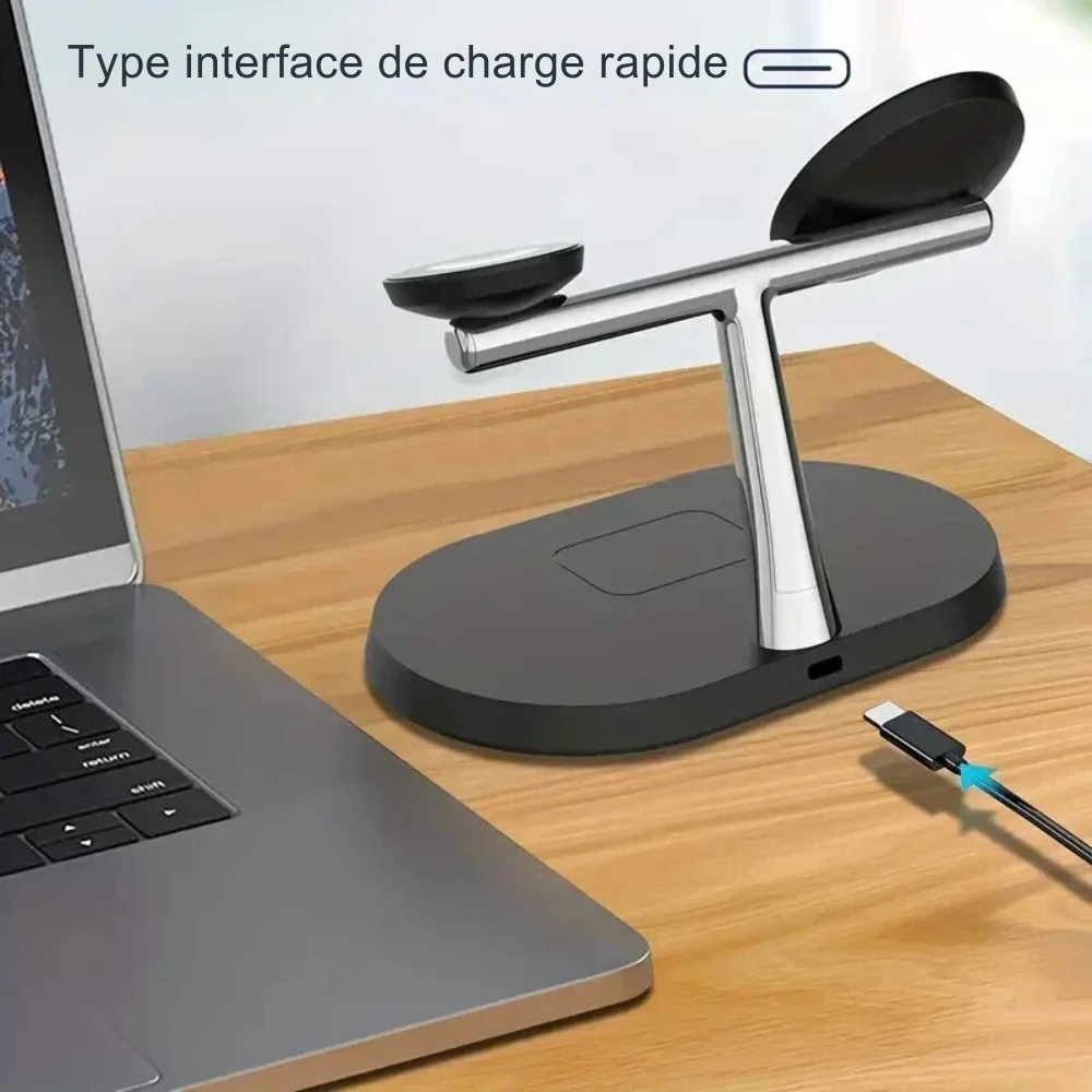 Chargeur sans fil 3-en-1 🔋 - Le Gadget Qui Simplifie Votre Quotidien !