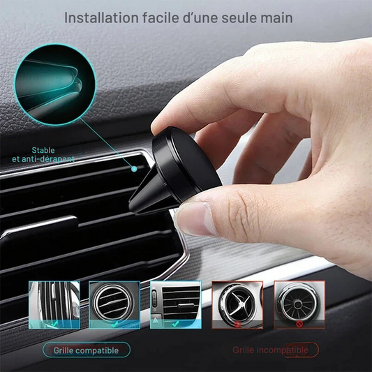 Support Téléphone Magnétique 🚗 - Conduisez en Toute Sécurité !