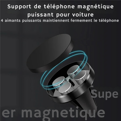 Support Téléphone Magnétique 🚗 - Conduisez en Toute Sécurité !