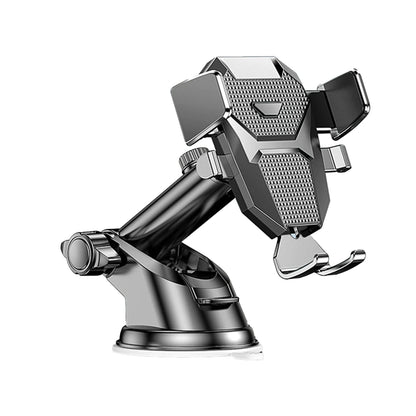 Support Téléphone Voiture 2-en-1 – Fixation Ventouse et Grille d'Aération, Rotation 360°
