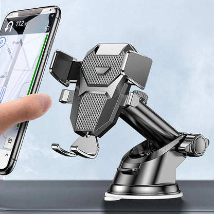 Support Téléphone Voiture 2-en-1 – Fixation Ventouse et Grille d'Aération, Rotation 360°