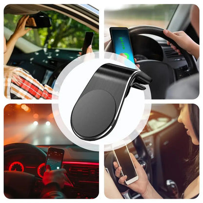 Support Téléphone Magnétique pour Voiture – Fixation Grille d'Aération