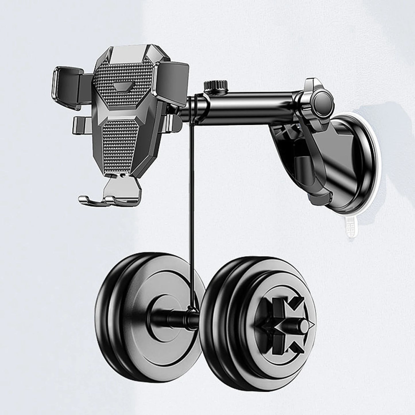 Support Téléphone Voiture 2-en-1 – Fixation Ventouse et Grille d'Aération, Rotation 360°