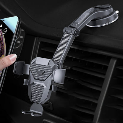 Support Téléphone Voiture 2-en-1 – Fixation Ventouse et Grille d'Aération, Rotation 360°
