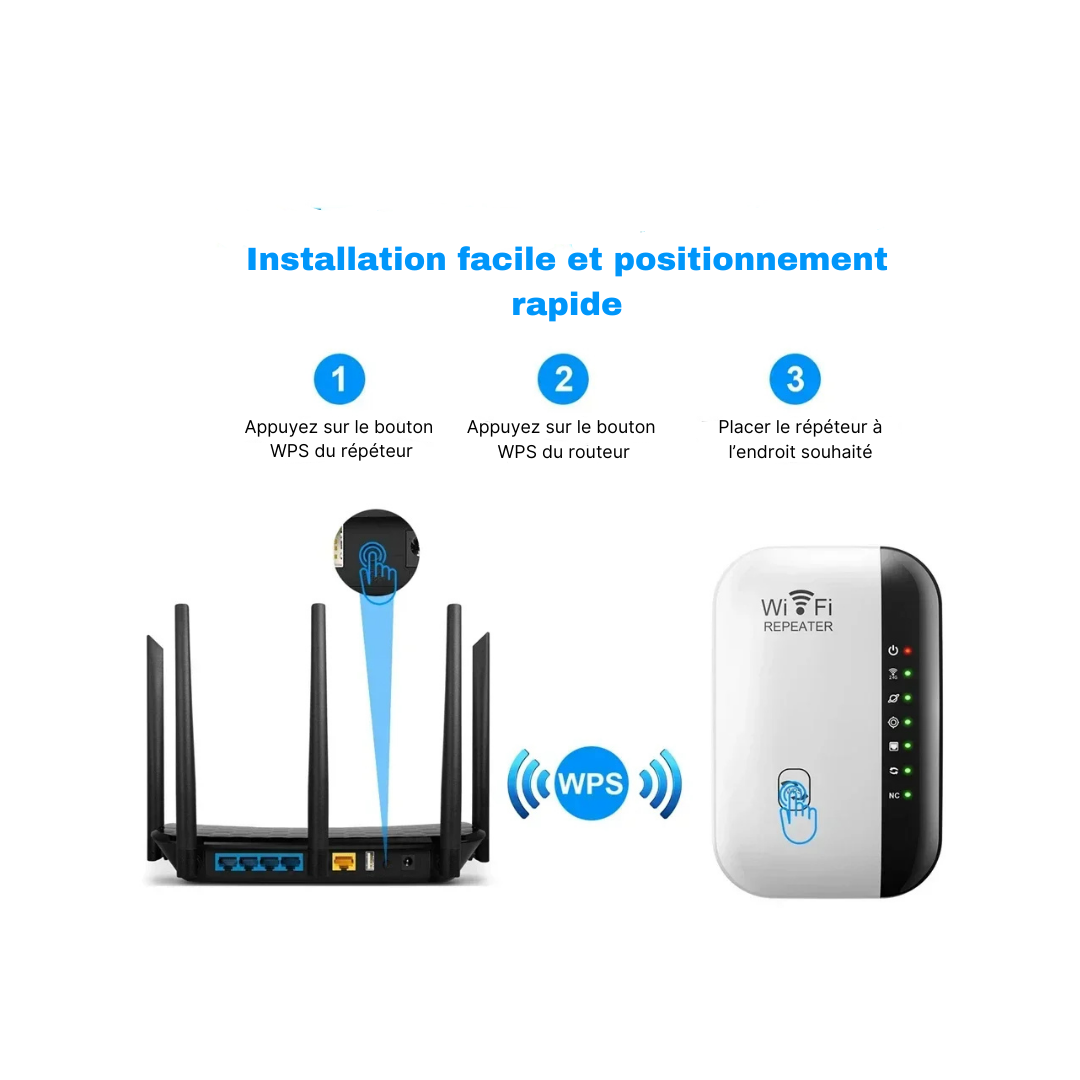 Amplificateur WiFi universel : Boostez votre connexion en un clic !